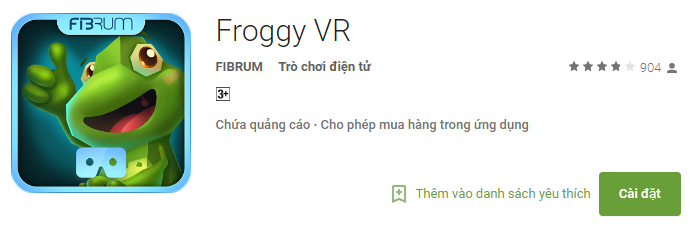 Tải Game Froggy VR Game phiêu lưu dành cho kính thực tế ảo