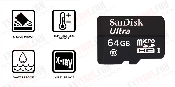 Thẻ nhớ mirco SD ScanDisk 64GB Class 10 chất lượng chuẩn quốc tế