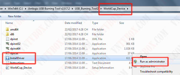 Hướng dẫn sử dụng USB Burning Tool up firmware các tv box chip Amlogic