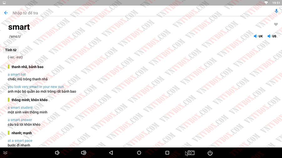 Từ điển Anh Việt tốt nhất cho TV box Laban Dictionary
