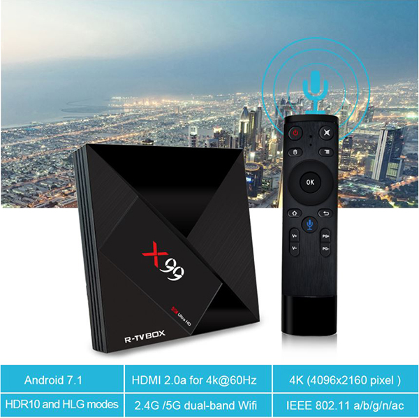 X99 Android TV Box cấu hình đỉnh ram 4GB hỗ trợ gắn SIM