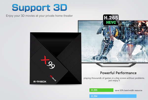 X99 Android TV Box cấu hình đỉnh ram 4GB hỗ trợ gắn SIM