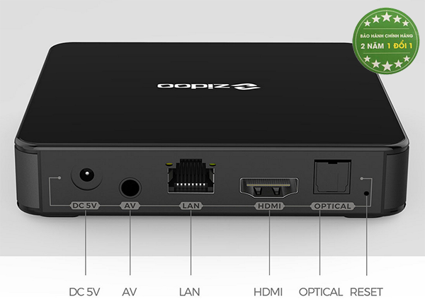 ZIDOO X7 chip 4 nhân RK3328 ram 2GB giá bình dân có bluetooth HĐH 7.1