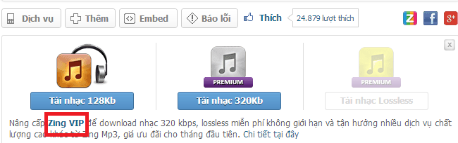 Chia sẻ VIP ứng dụng Zing Mp3 VIP nghe nhạc xem video thả ga