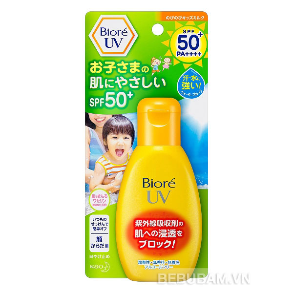 Kem chống nắng trẻ em Biore UV Kids Milk (90ml)