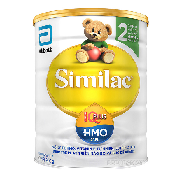 Sữa bột Similac IQ HMO số 2 - 900g (6-12 tháng)