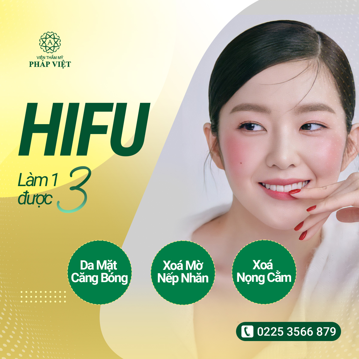 Bảng giá dịch vụ Nâng cơ Hifu- Trẻ hóa xóa nhăn