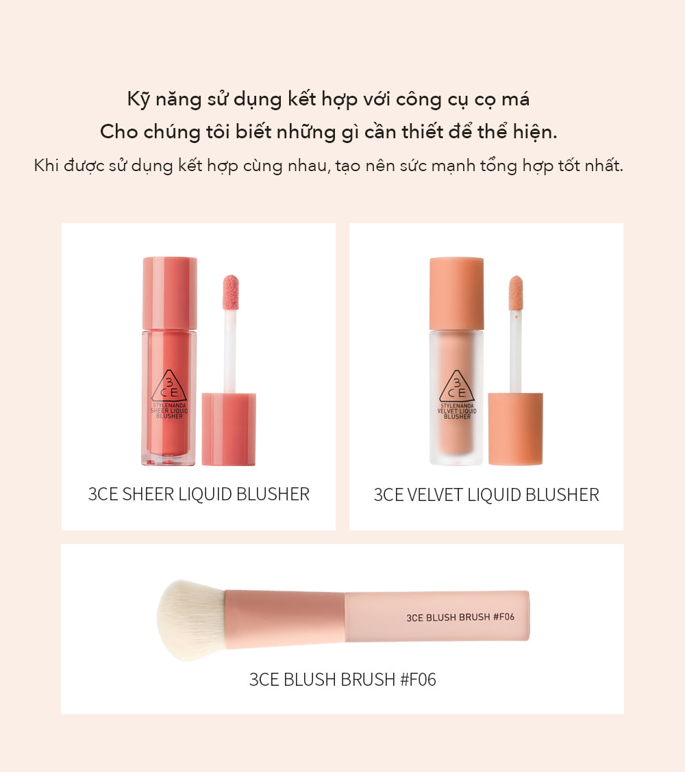 Má Hồng 3CE VELVET LIQUID BLUSHER #CLASSIC MOOD Má Hồng 3CE VELVET LIQUID BLUSHER #CLASSIC MOOD