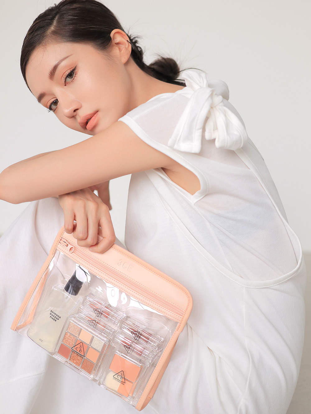 3CE CLEAR TRIANGLE POUCH #PINK - 3CE VietNam