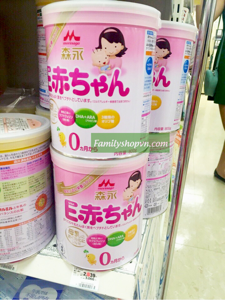 Sữa Morinaga Akachan số 0 xách tay Nhật