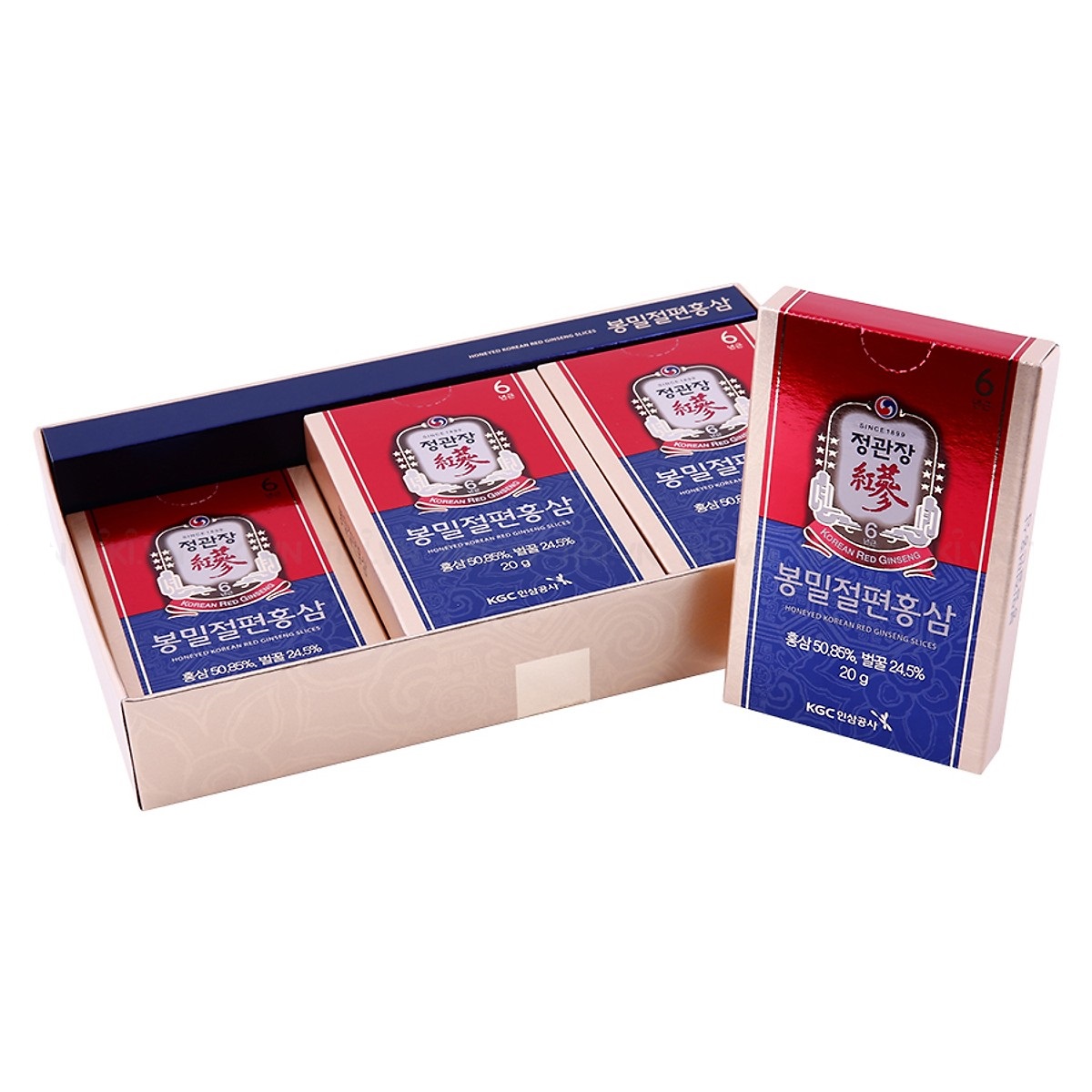 hong sam lat tam mat kgc 120g hop 6 goi