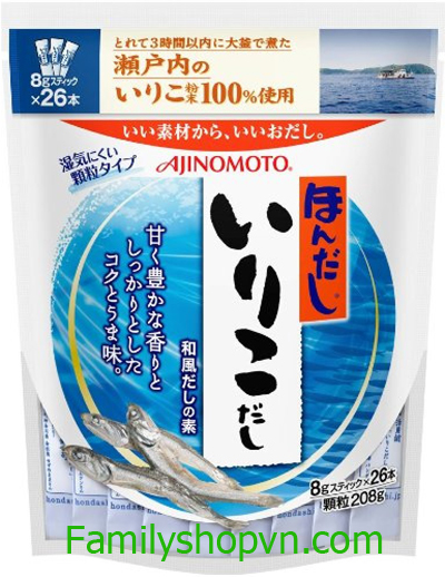 Hạt nêm Ajinomoto Cá mòi Nhật 208g