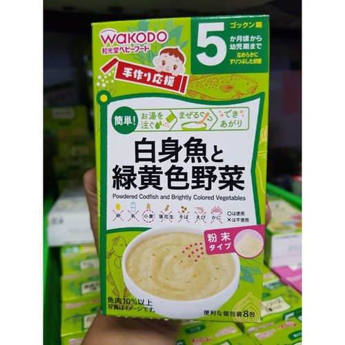 Bột wakodo 5 tháng vị cá rau củ