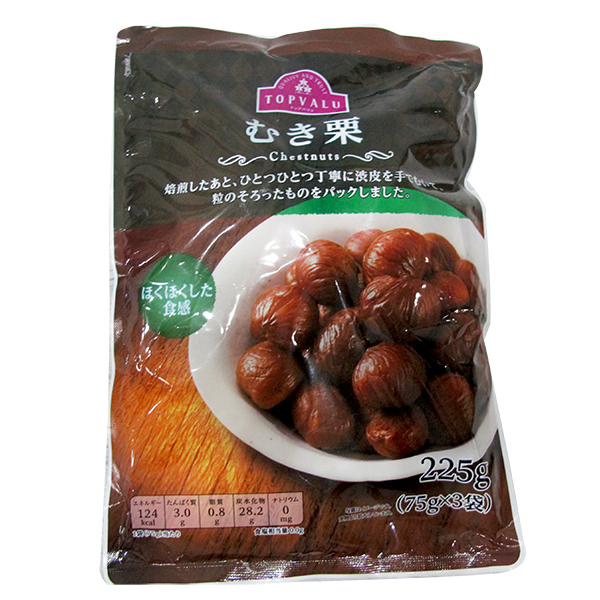 Hạt dẻ tách vỏ Topvalu 225g