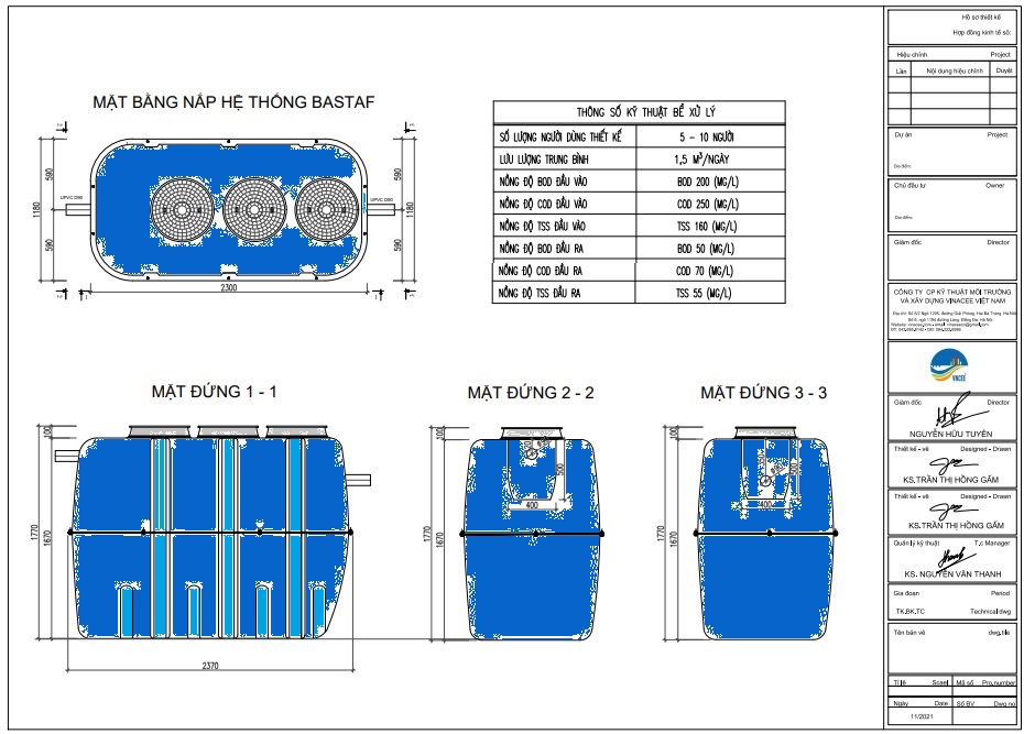 Bể tự hoải septic cải tiến kiểu mới - Giải pháp xử lý nước thải tại chỗ hiệu quả, bền vững