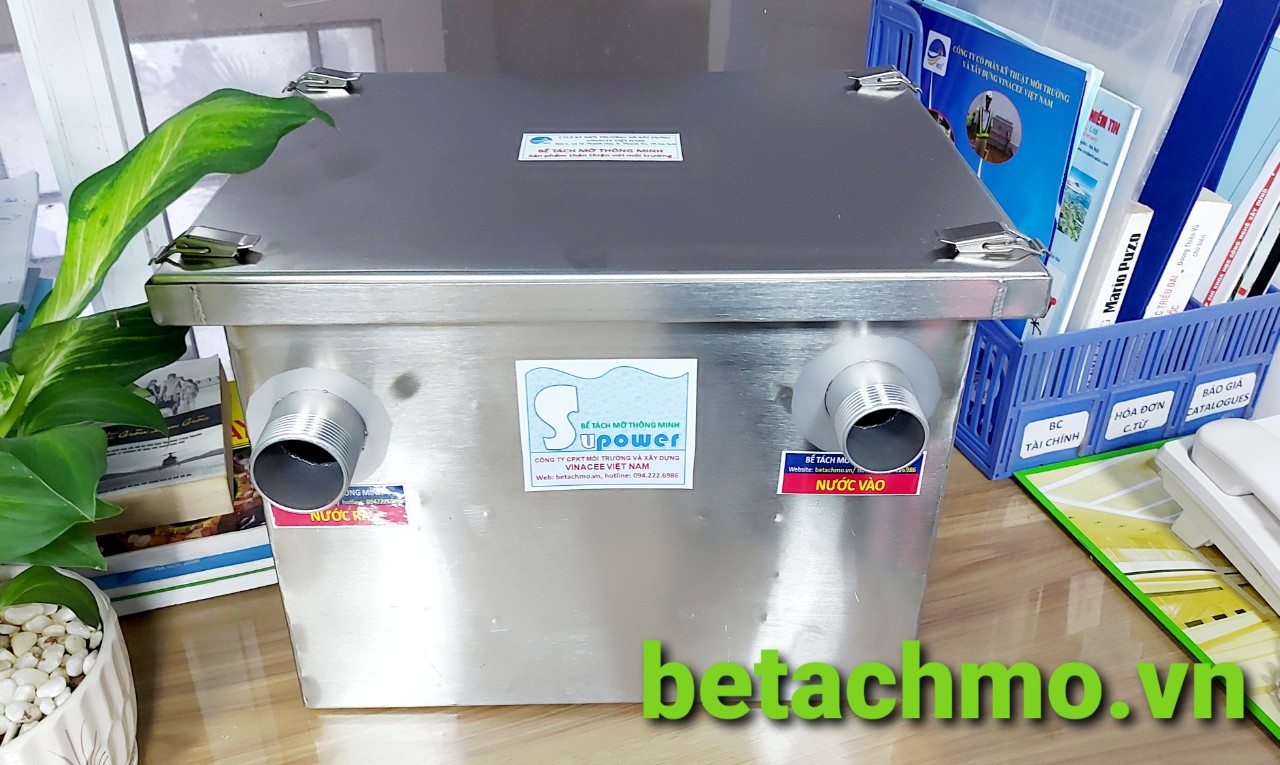 Thùng bẫy mỡ Inox 304, dung tích 20, 30, 40, 50, 60 lít giá ưu đãi chỉ từ 1,350,000 đồng