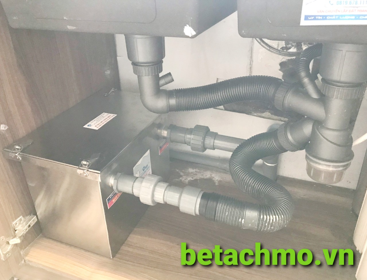 Mẹo tránh tắc hiệu quả bằng hộp bẫy mỡ thông minh Inox 304