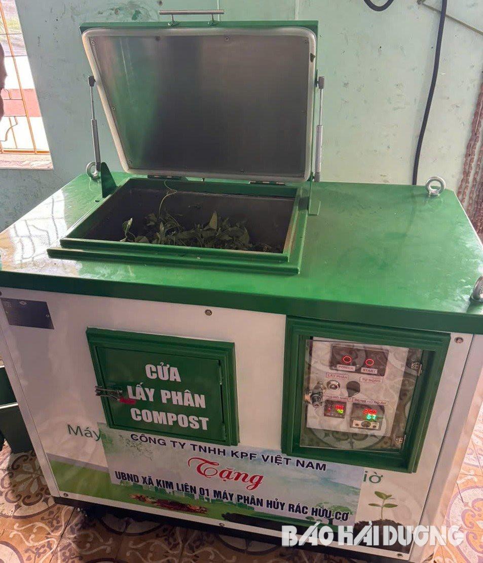 Hải Dương: Thí điểm mô hình sử dụng máy phân hủy rác thải hữu cơ hướng tới bảo vệ môi trường