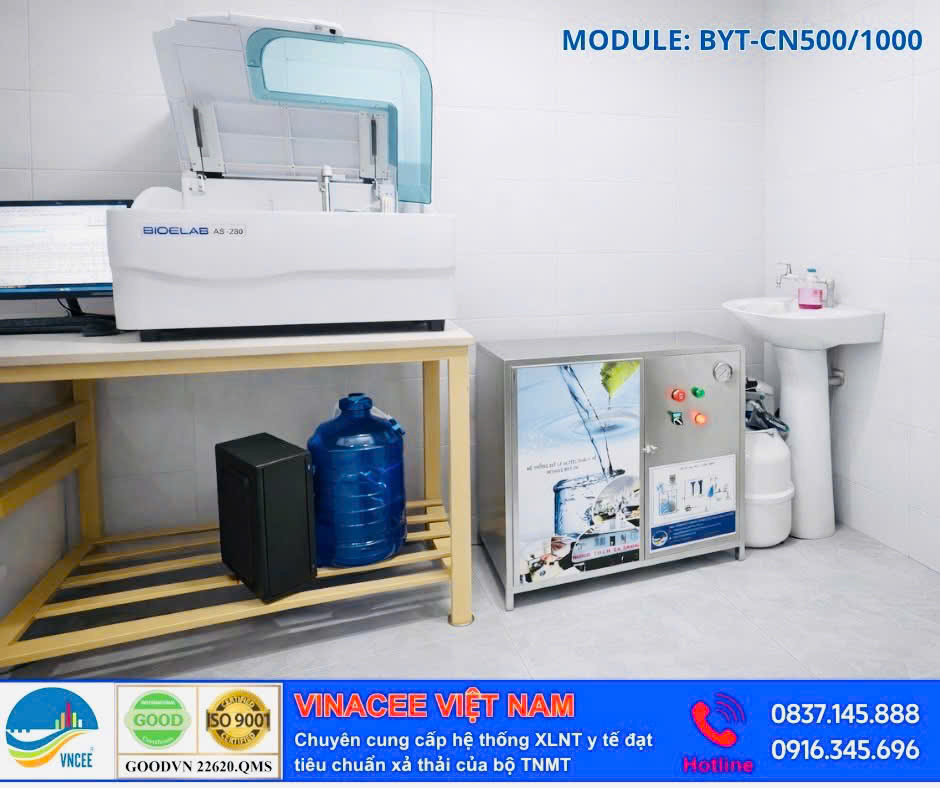 Thiết bị xử lý nước thải phòng khám y tế 2026 - Bảng giá tốt khu vực hà Nội và Hồ chí minh