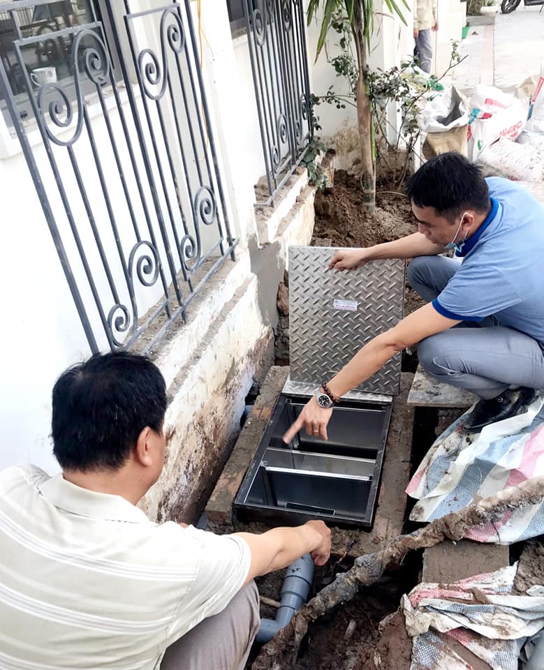 Bể tách mỡ inox chính hãng vinacee