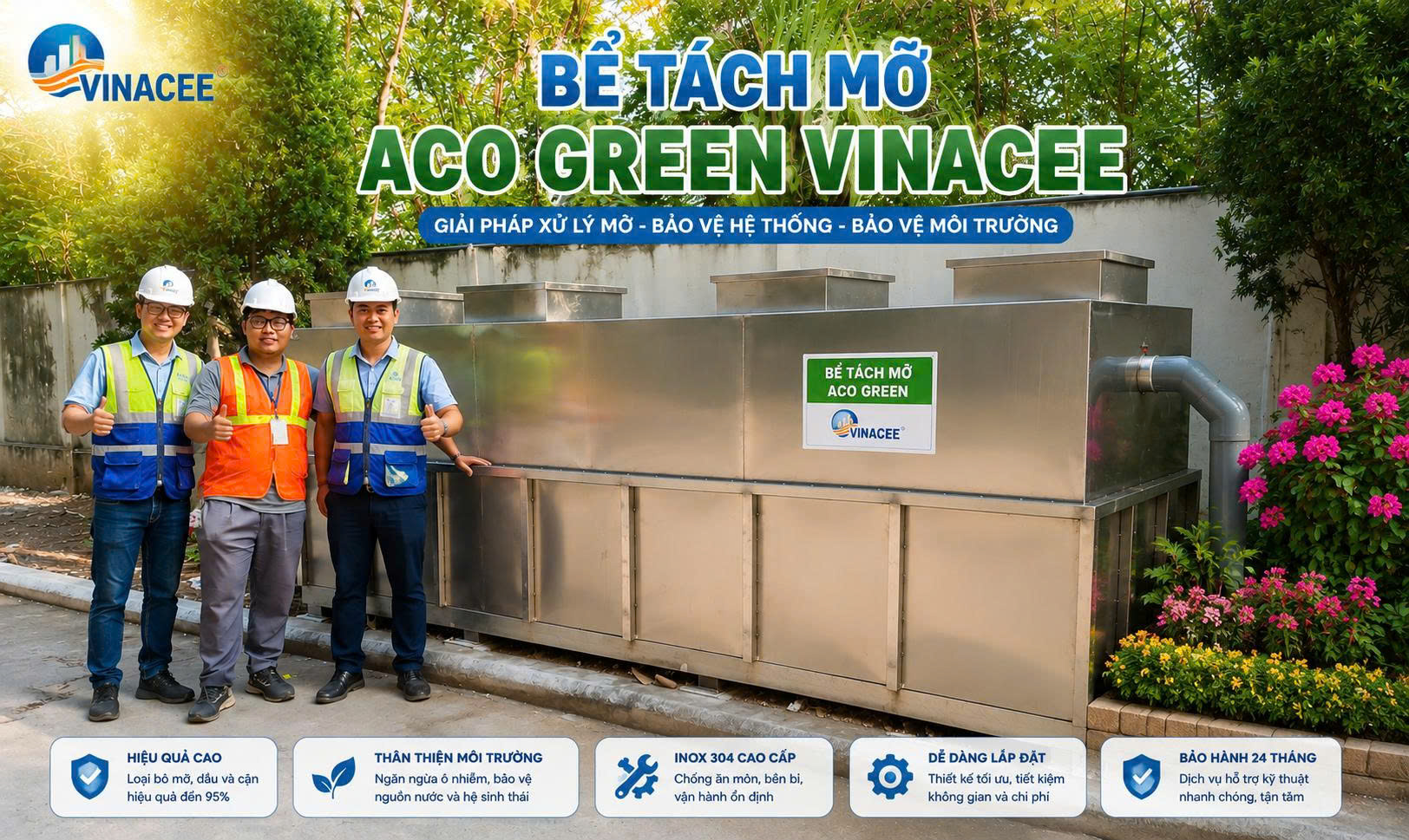 Bể tách mỡ ACO Green