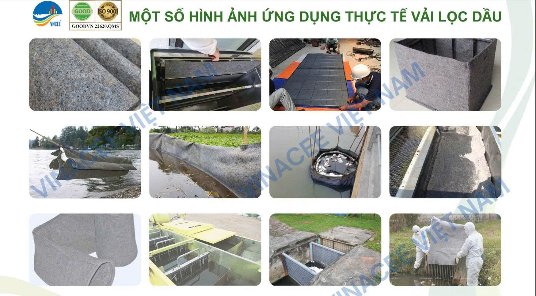 Ứng dụng vải lọc dầu SOS