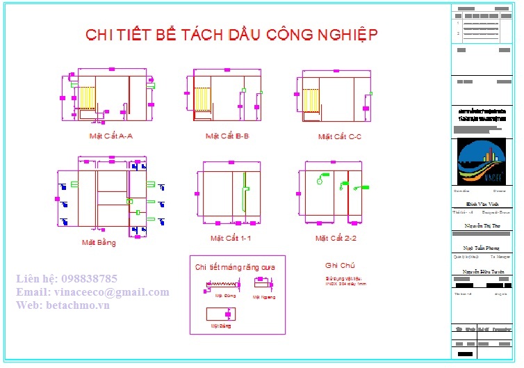 Tính Toán Và Thiết Kế Bể Tách Mỡ, Thùng Lọc Mỡ | Công Ty Cp Kỹ Thuật Môi  Trường Và Xây Dựng Vinacee Việt Nam