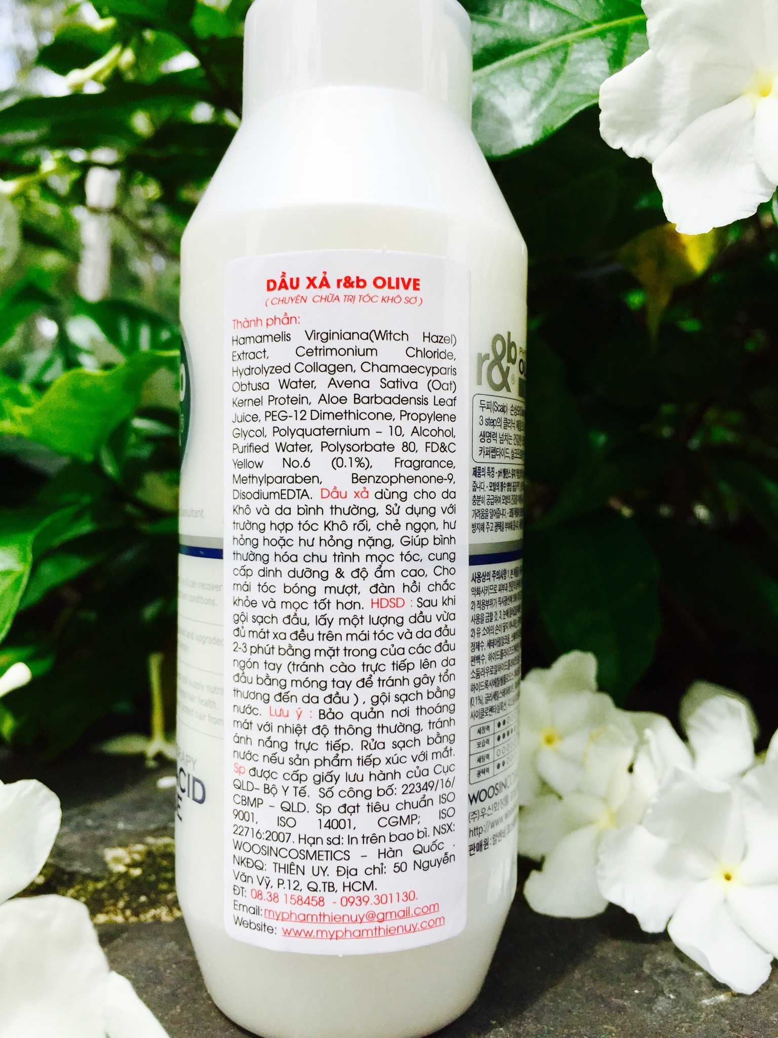 Dầu xả thảo dược R&B Olive Acid 250ml