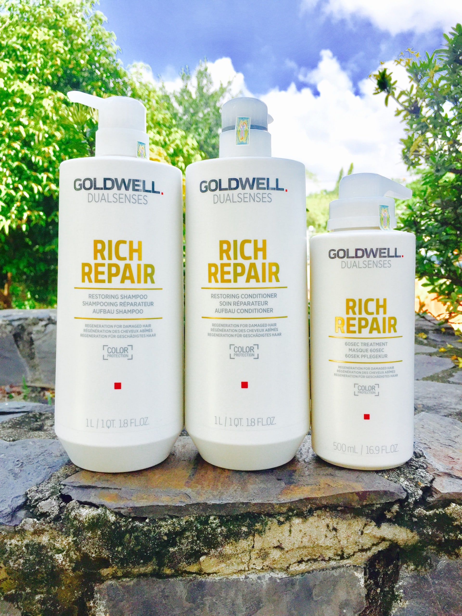 Bộ chăm sóc tóc Goldwell Rich Repair 1000ml