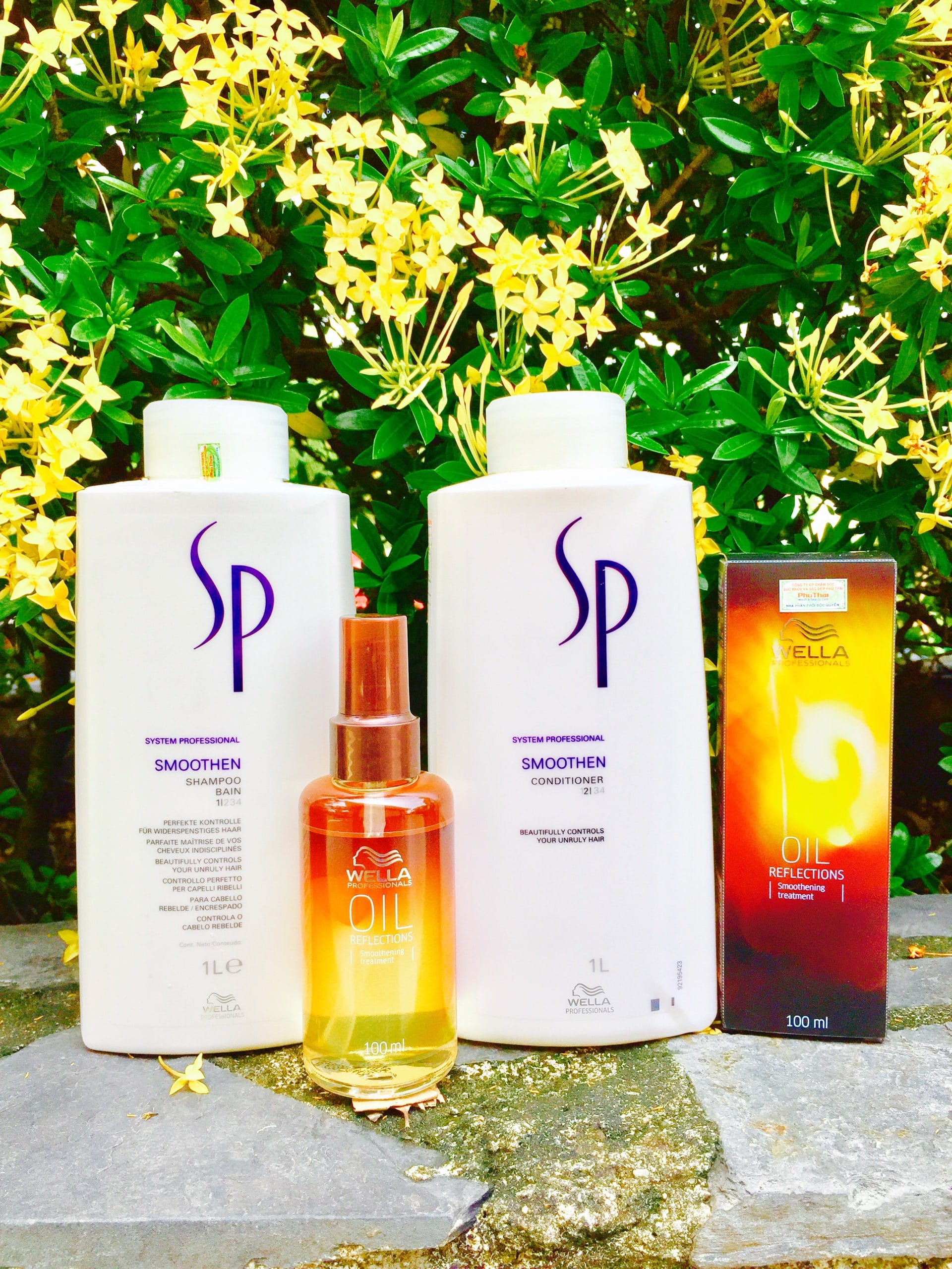 Gội xả tinh dầu SP Wella Smoothen 1000ml
