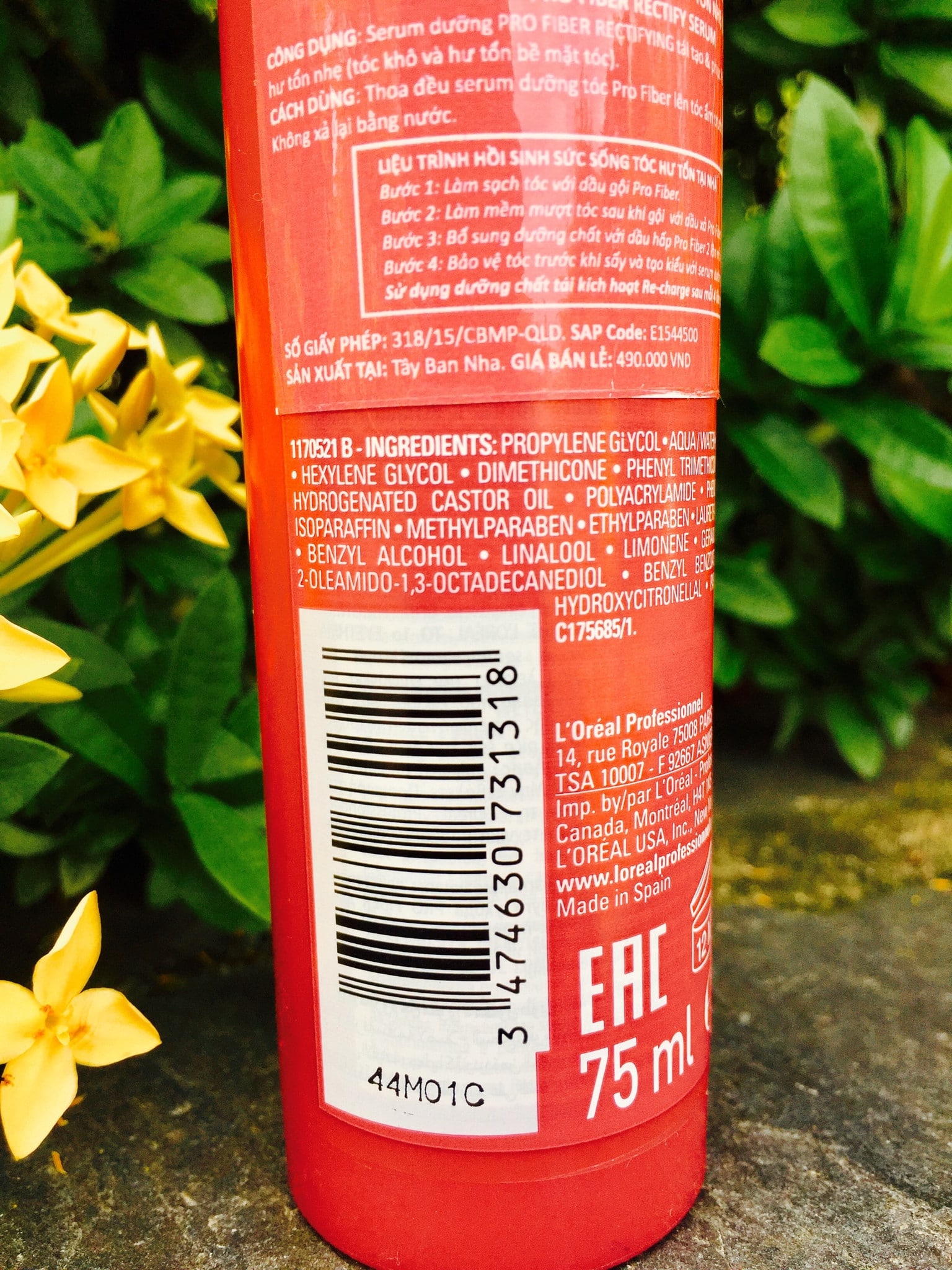 Tinh dầu Loreal Pro Fiber Rectify