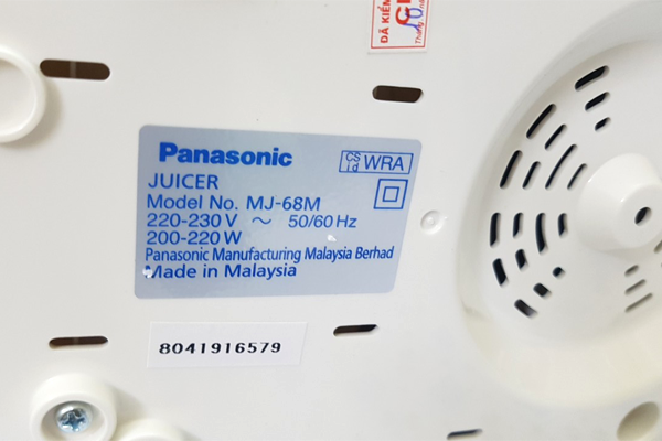 tem mac May ep trai cay Panasonic MJ-68MWSP