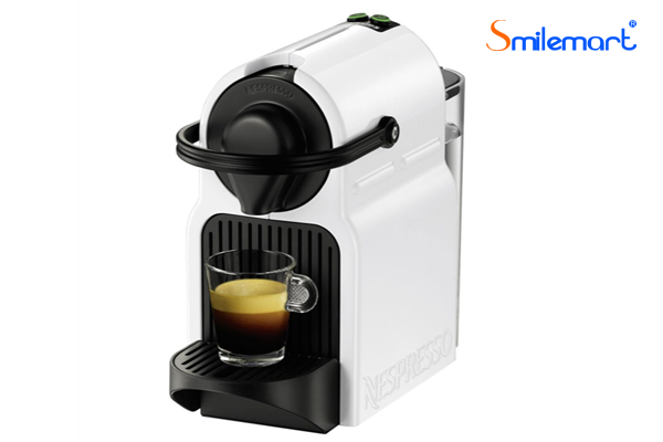 May pha ca phe vien nen Nespresso Inissia XN 1001 mau trang