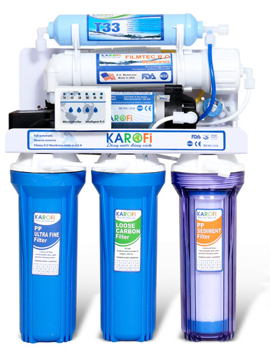 Máy lọc nước Karofi 8 lõi bình áp nhựa (Không tủ)