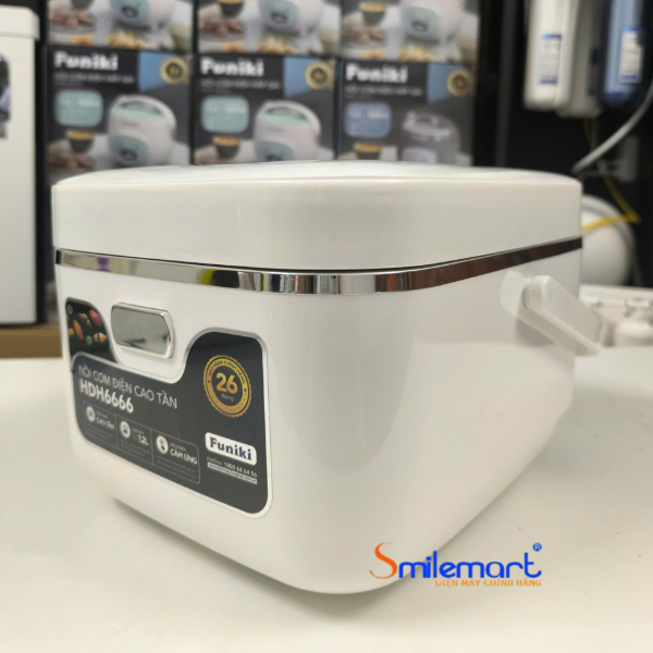(Bảo hành 26 tháng) Nồi cơm điện cao tần 1,2L Funiki HDH6666 7 chế độ nấu, điều khiển cảm ứng