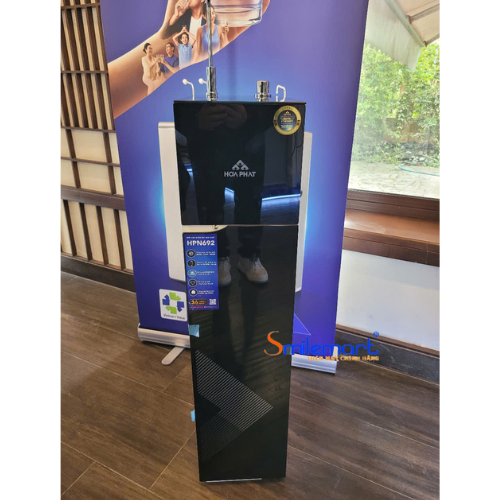 ( Miễn phí lắp đặt + tặng lõi thô) Máy lọc nước RO nóng nguội lạnh Hòa Phát HPN692 siêu mỏng, 10 lõi lọc - Bảo hành 36 tháng