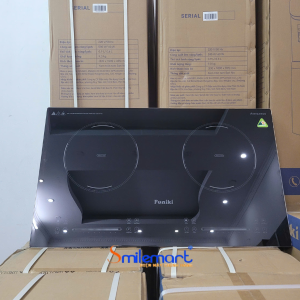 Bếp từ đôi Funiki HPC 3D12 4800 W, bảo hành 24 tháng