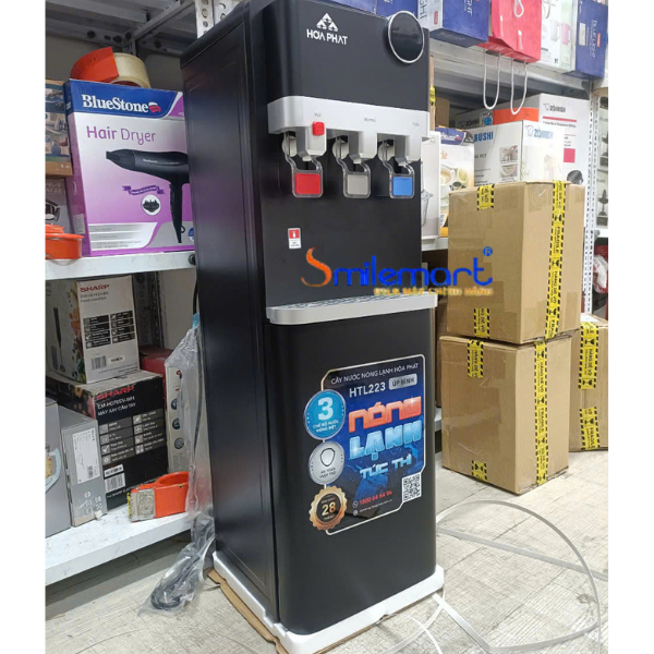 (Bảo hành 28 tháng) Cây nước nóng lạnh úp bình Hòa Phát HTL223 / HTL222 - Chíp điện tử