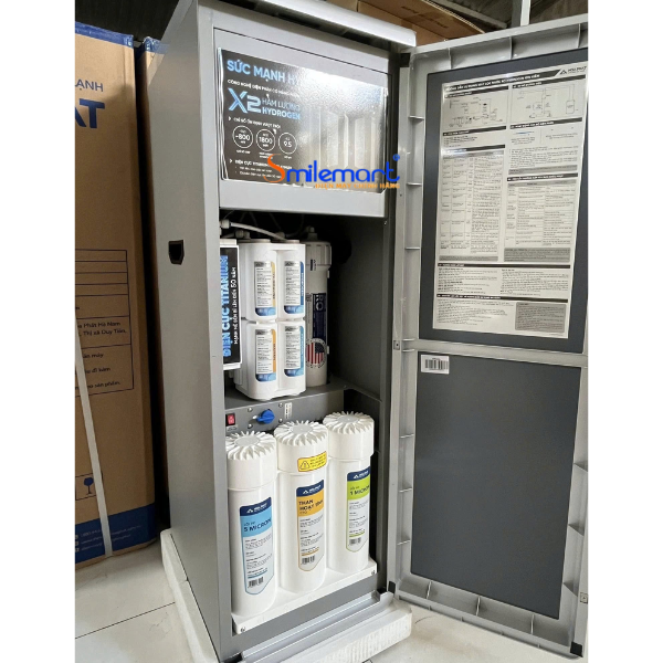 (Miễn phí lắp đặt + Tặng 3 lõi thô) Máy lọc nước Hòa Phát Hydrogen ion kiềm RO nóng lạnh HyperS HPA886 / HPA885 12 lõi lọc - Bảo hành 36 tháng