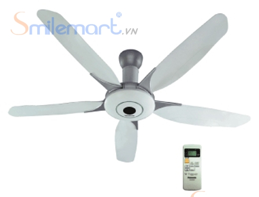 Quạt trần Panasonic 5 cánh F-60WWK (ti 31.8cm)