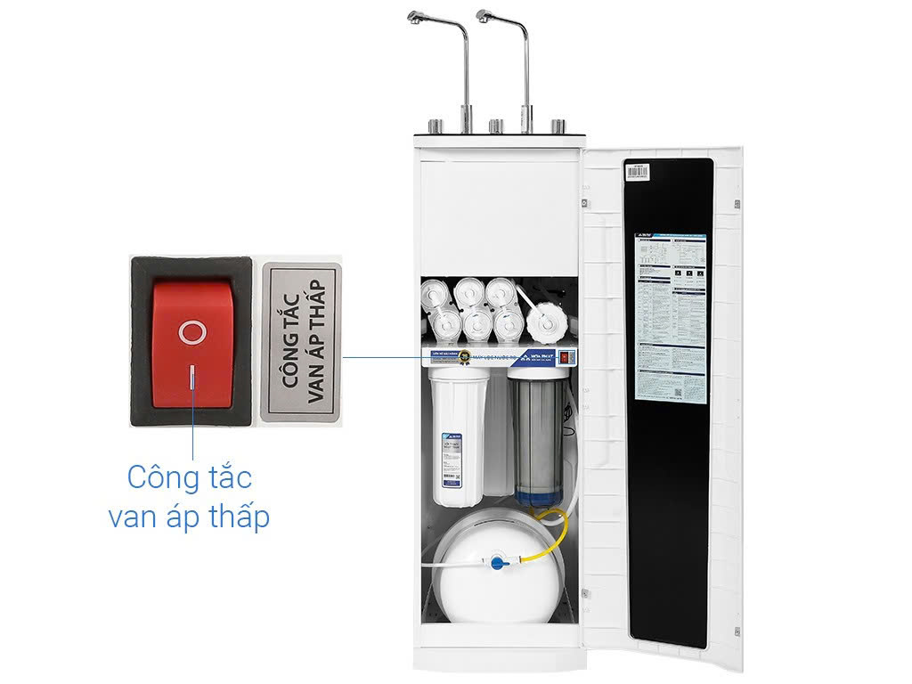 (Miễn phí lắp đặt + Tặng 3 lõi lọc thô) Máy lọc nước RO nóng lạnh Hòa Phát HPN625 10 lõi lọc, chíp điện tử