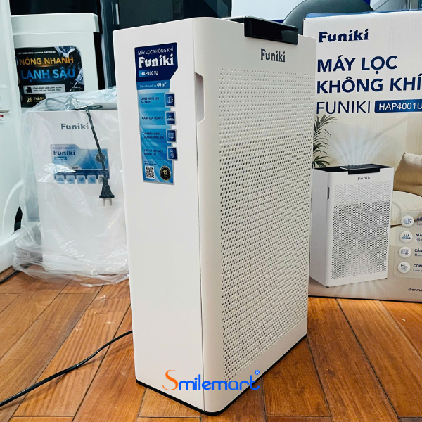 Máy lọc không khí Funiki HAP4001U diện tích lọc 40 m2, diệt khuẩn UV, 4 chế độ quạt , bảo hành 24 tháng