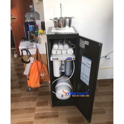 ( Miễn phí lắp đặt + Tặng 3 lõi lọc thô) Máy lọc nước RO tủ đứng Hòa Phát HPR516 10 lõi lọc - Bảo hành 36 tháng