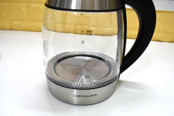 Ấm điện đun nước thủy tinh Lock&lock EJK418SLV 1.8L 1850W (Trong suốt)
