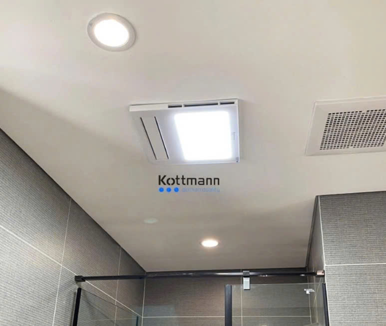 Quạt Âm Trần Đa Năng 5 trong 1 Kottmann-K6 ( Sưởi ấm, thổi gió mát, hút mùi và chiếu sáng)