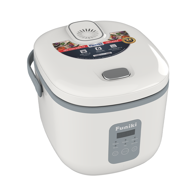 ( Bảo hành 26 tháng) Nồi cơm điện tử 1.8L Funiki HEC6462 4 chế độ nấu, điều khiển điện tử