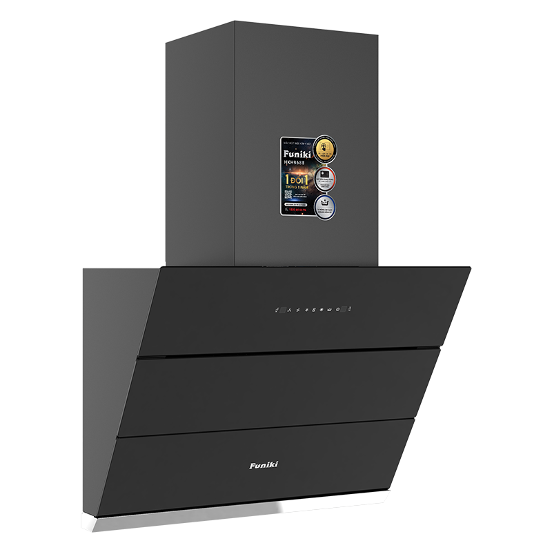 (Bảo hành 26 tháng) Máy hút mùi kính vát Funiki HKH9688 (Rộng 60cm)