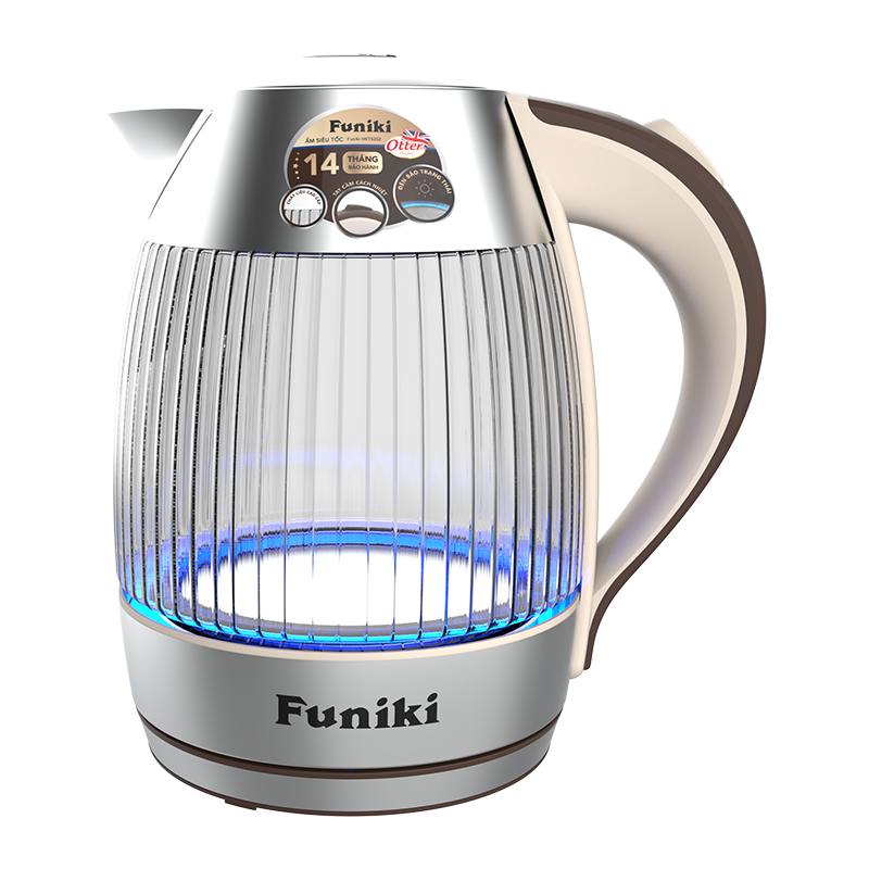 Ấm siêu tốc thủy tinh 1,8 lít Funiki HKT5252