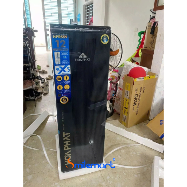 (Miễn phí lắp đặt ) Máy lọc nước RO tủ đứng Hòa Phát HPR559 12 lõi lọc, duy trì x2 Hydrogen