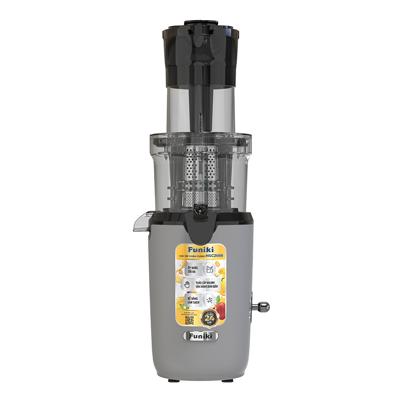 (Bảo hành 24 tháng) Máy ép chậm Funiki HSC2666 200W, 800 ml, tháo lắp dễ dàng